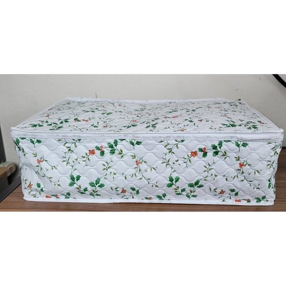 VTG Christmas Ornament Zip Storage Bags Christmas Holly Holiday Lillian Vernon - Picture 8 of 16